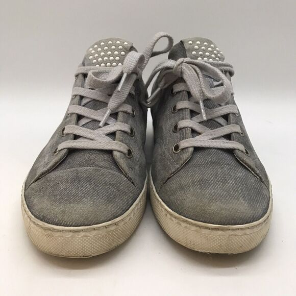 Paul Green Hadley Blue Suede Sneaker Women's 5 Pearl Studded Casual Comfort Shoe - Picture 2 of 12